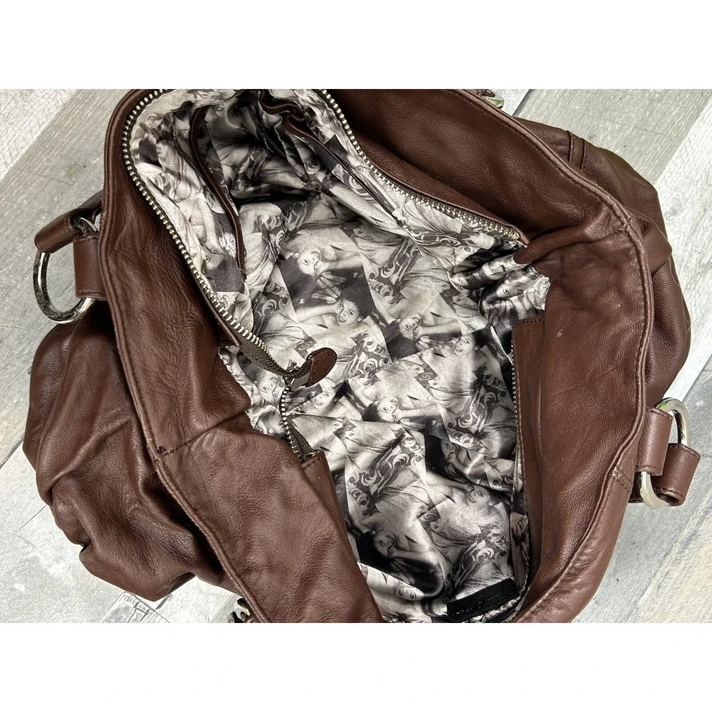 Karen Drake Brown Leather Shoulder Bag  Beautiful Leather